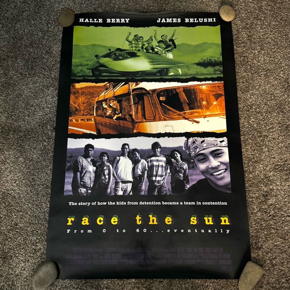 Race The Sun Original Double Sided 27 X 40 Theatrical Movie Poster